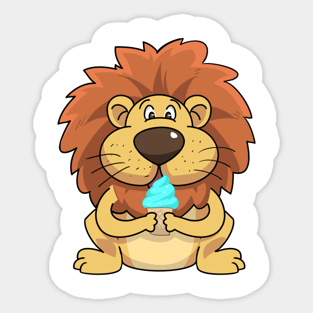 LION ICE CREAM Sticker by Candy Store